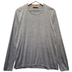 Icebreaker Cool-Lite Men's Gray Long Sleeve Crew TShirt